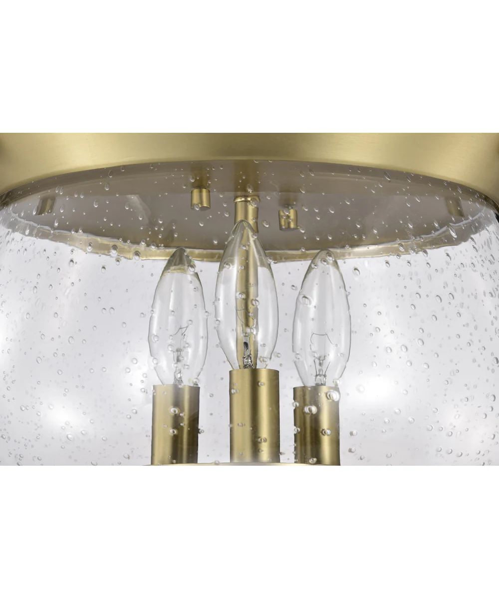 Boliver 3-Light Close-to-Ceiling Vintage Brass - Image 10