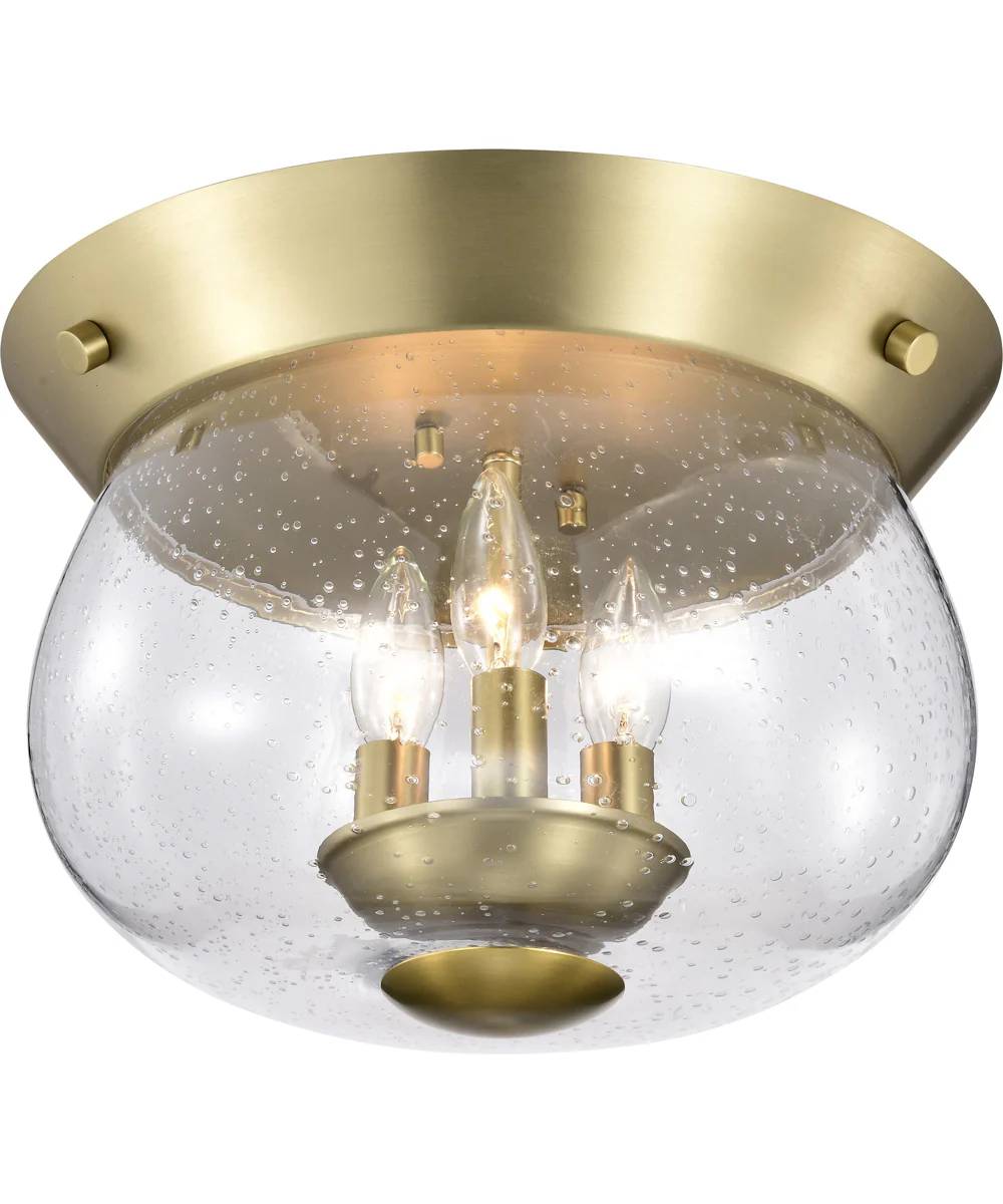 Boliver 3-Light Close-to-Ceiling Vintage Brass - Image 6