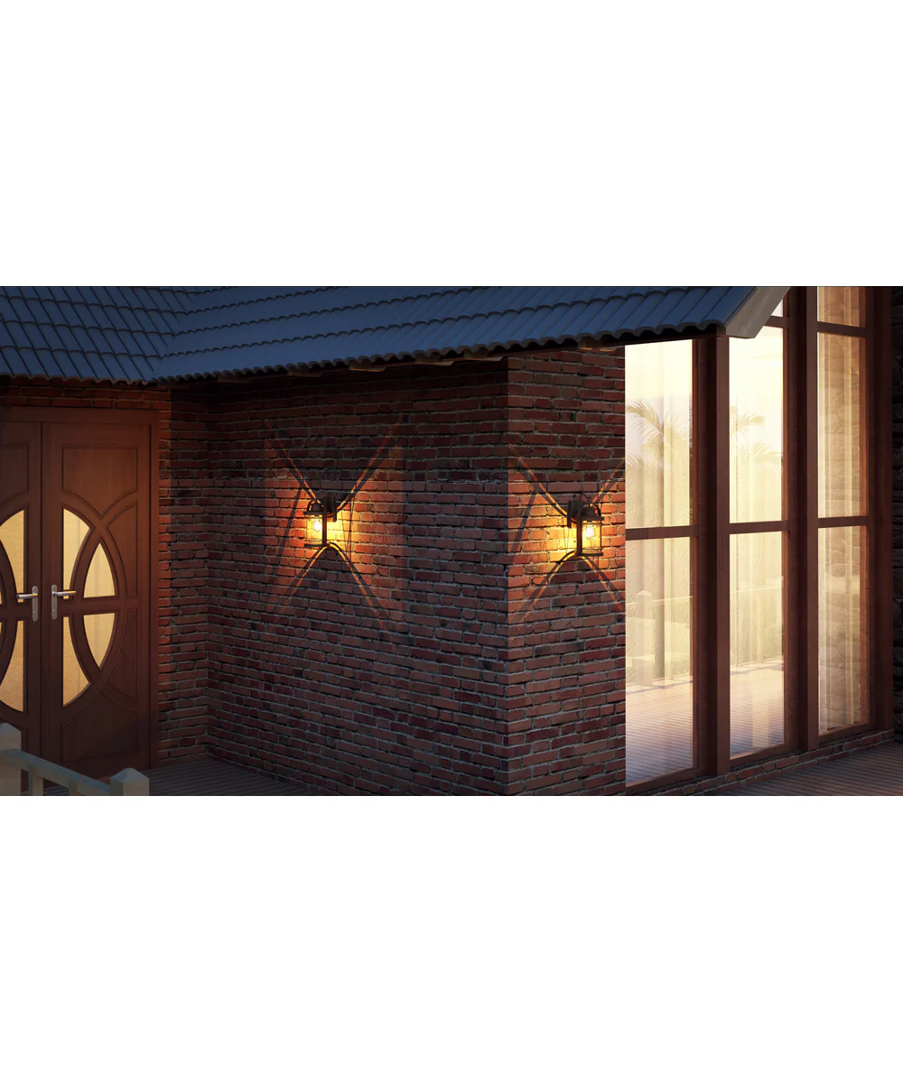 Booker Medium 1-light Outdoor Wall Light Mystic Black - Image 6