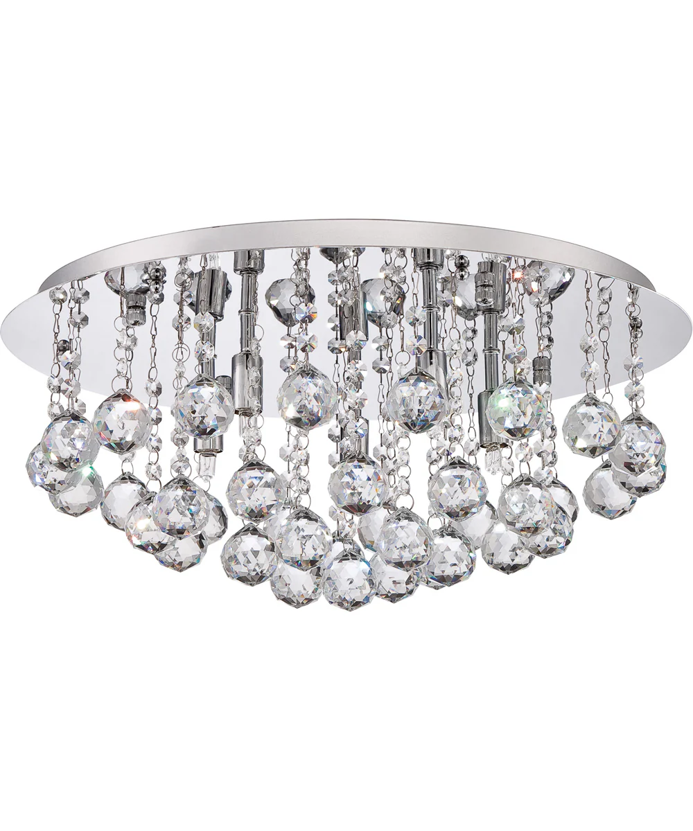Bordeaux Extra Large 5-light Flush Mount Polished Chrome - Image 3