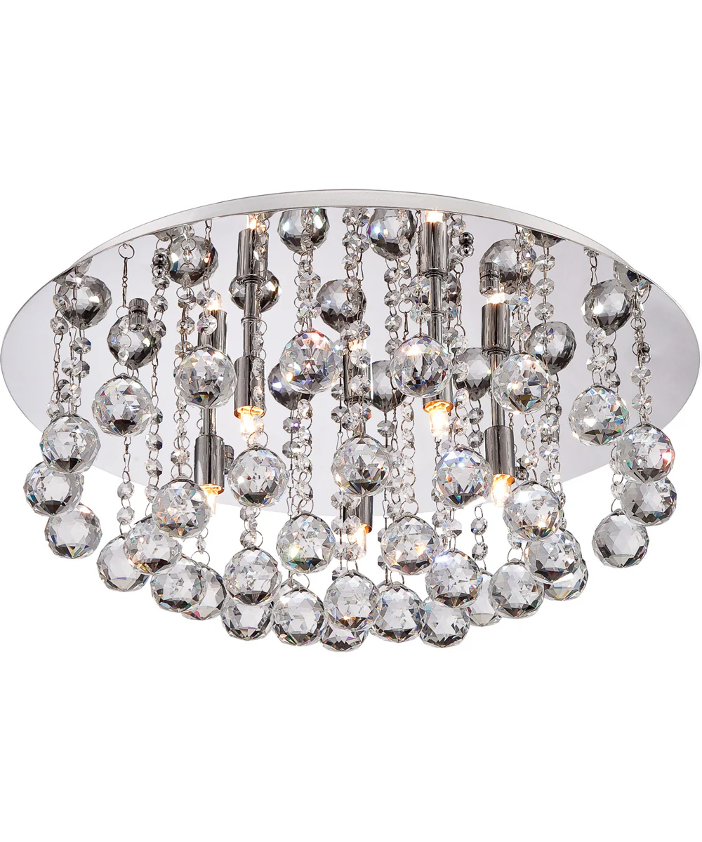 Bordeaux Extra Large 5-light Flush Mount Polished Chrome - Image 4
