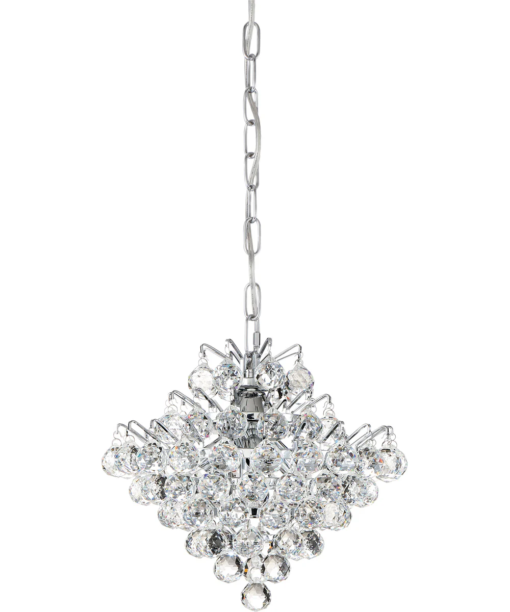 Bordeaux Small 4-light Flush Mount Polished Chrome - Image 3
