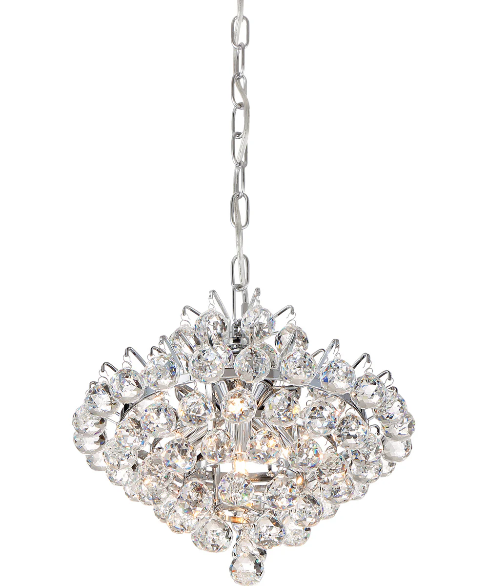 Bordeaux Small 4-light Flush Mount Polished Chrome - Image 5