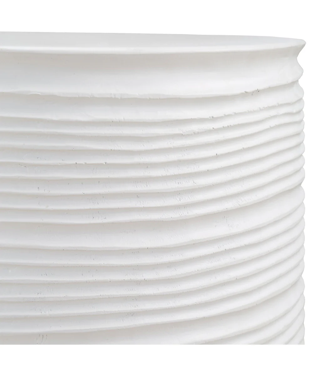Borderline White Drum Table - Image 3