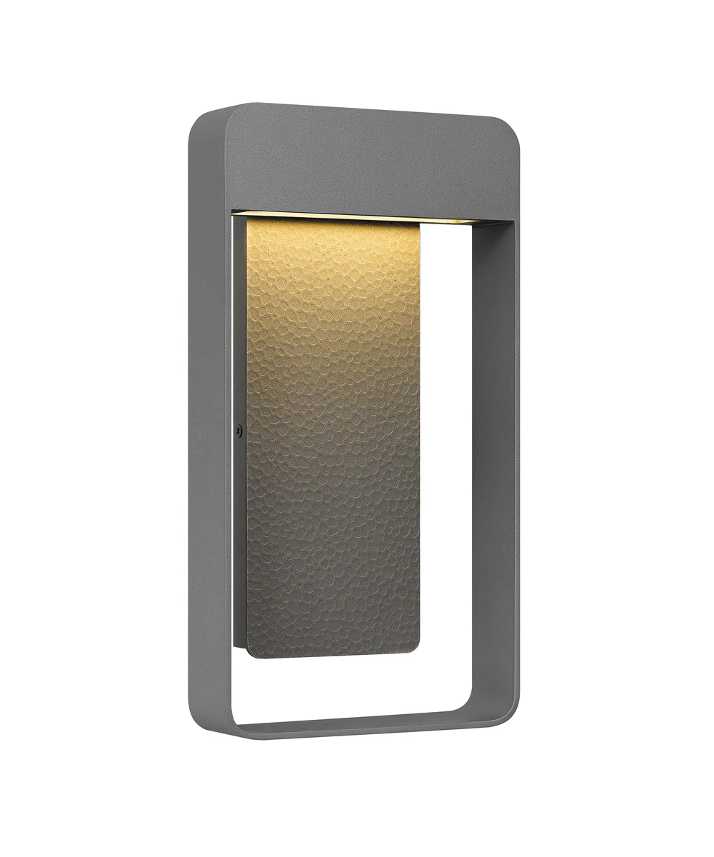 Bourdon Medium Outdoor Wall Light  Coastal Armour Aluminum Matte Titanium - Image 3