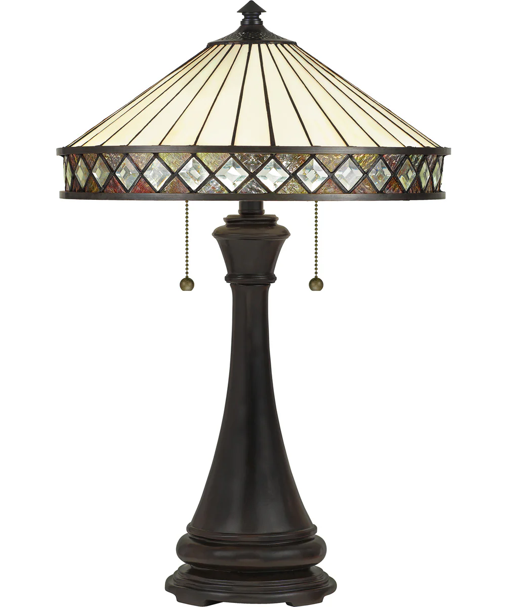Bowing Small 2-light Table Lamp Vintage Bronze - Image 2