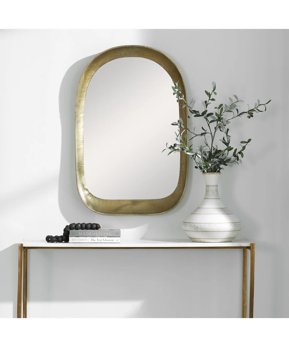 Bradano Brass Arch Mirror - Image 2