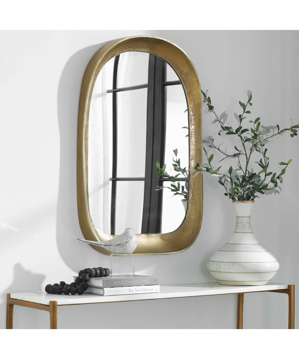 Bradano Brass Arch Mirror - Image 3