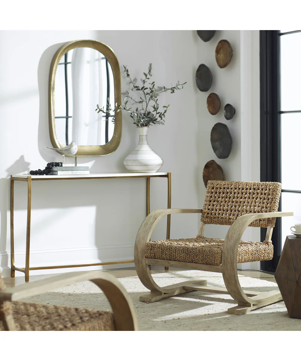 Bradano Brass Arch Mirror - Image 5