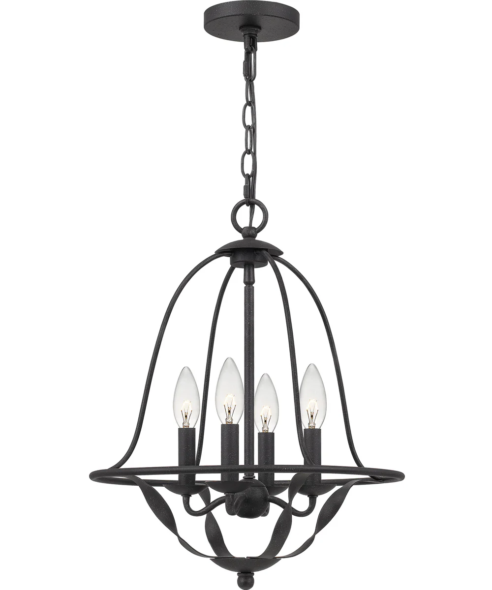 Bradbury 4-light Chandelier Grey Ash - Image 2