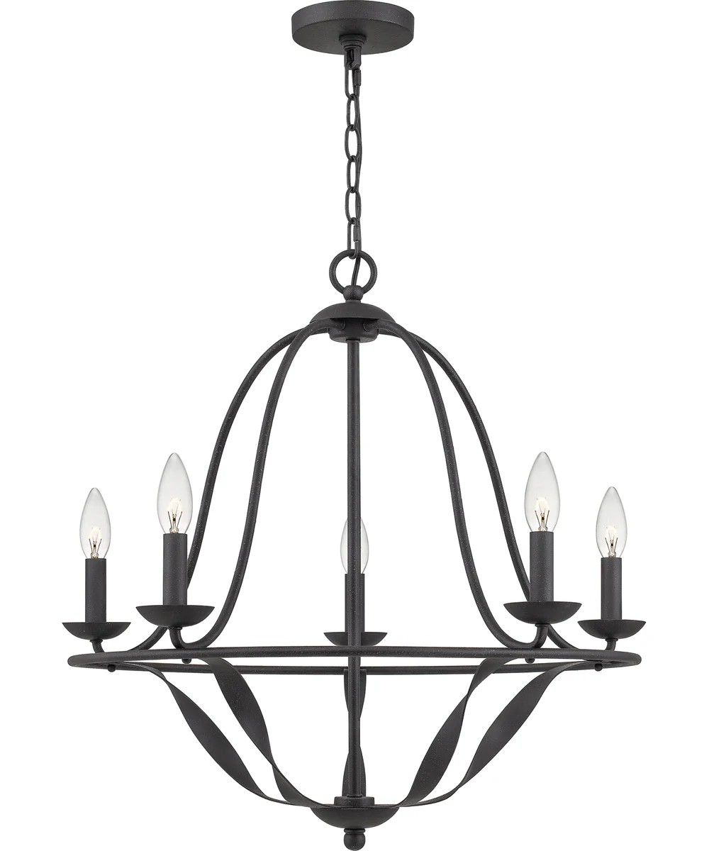 Bradbury 5-light Chandelier Grey Ash - Image 2