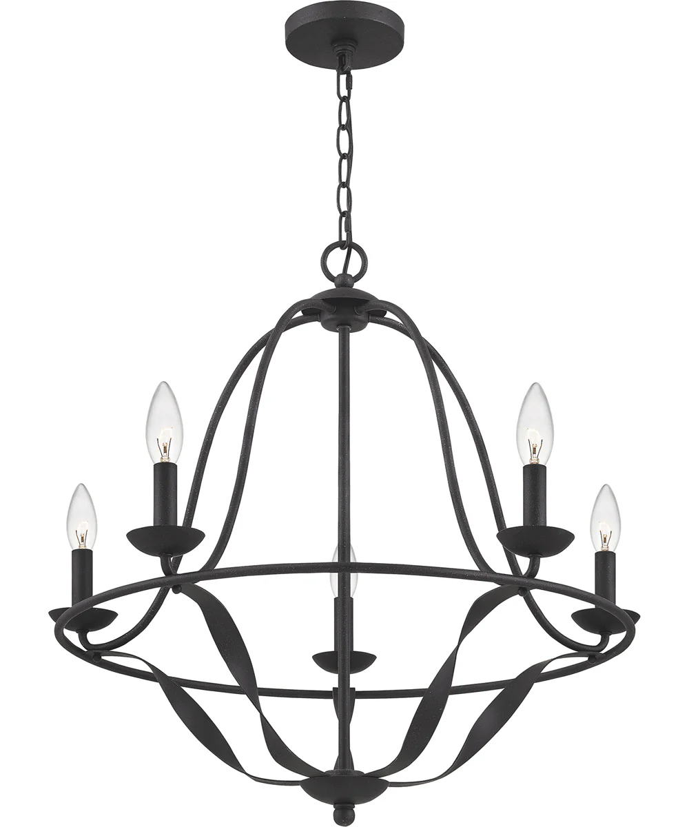 Bradbury 5-light Chandelier Grey Ash - Image 4