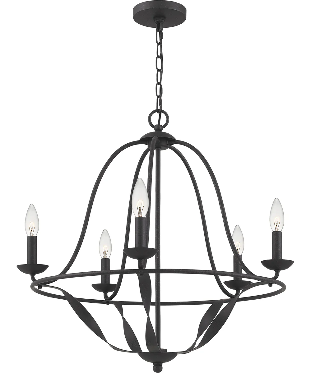 Bradbury 5-light Chandelier Grey Ash - Image 5