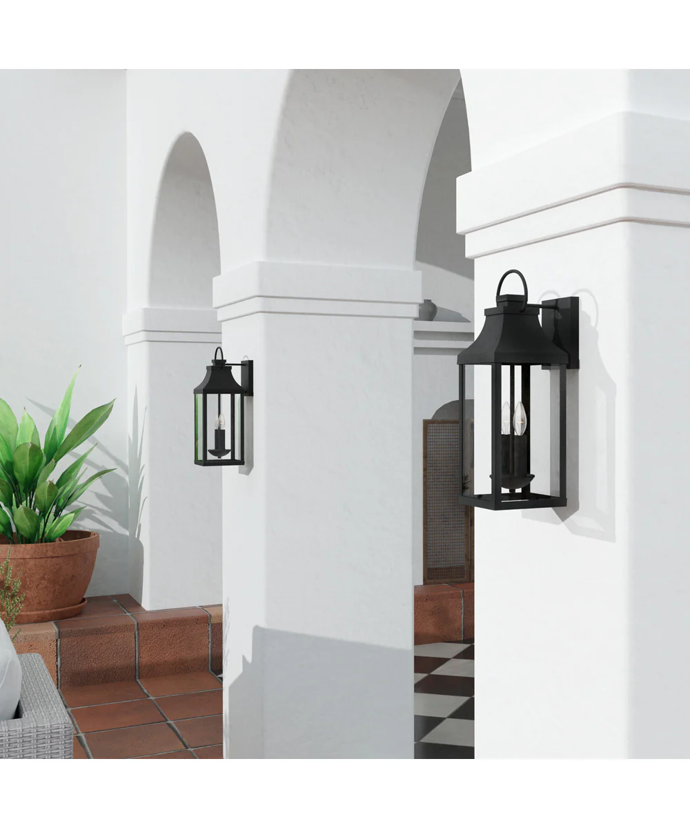 Bradford 2-Light Outdoor Wall-Lantern Rain or Shine - Black - Image 2