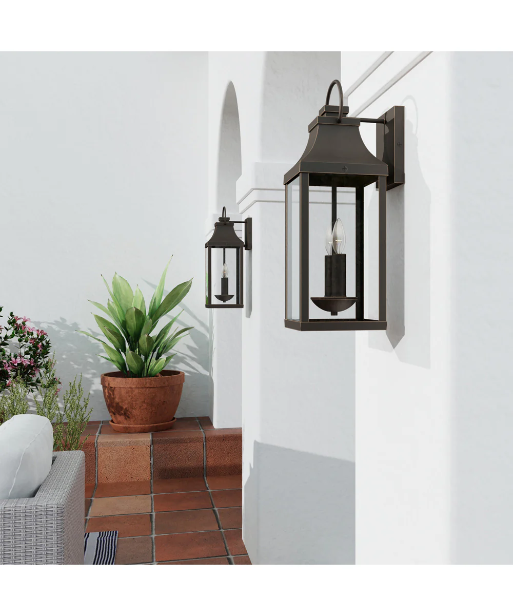 Bradford 2-Light Outdoor Wall-Lantern Rain or Shine - Oiled Bronze - Image 2
