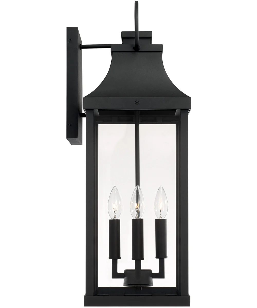 Bradford 4-Light Outdoor Wall-Lantern Rain or Shine - Black - Image 4