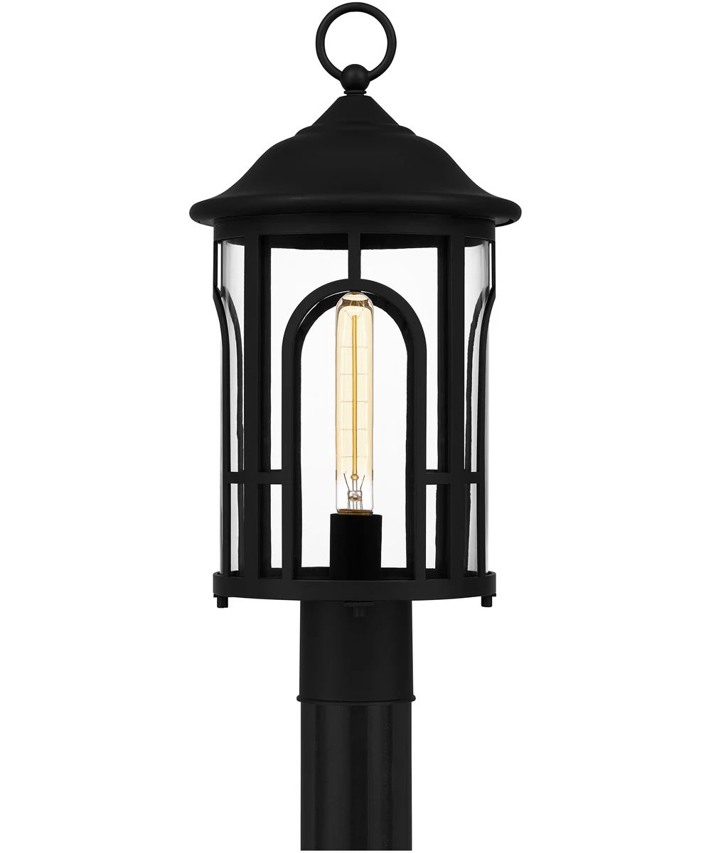 Brampton Large 1-light Outdoor Post Light Coastal Armour Aluminum Matte Black