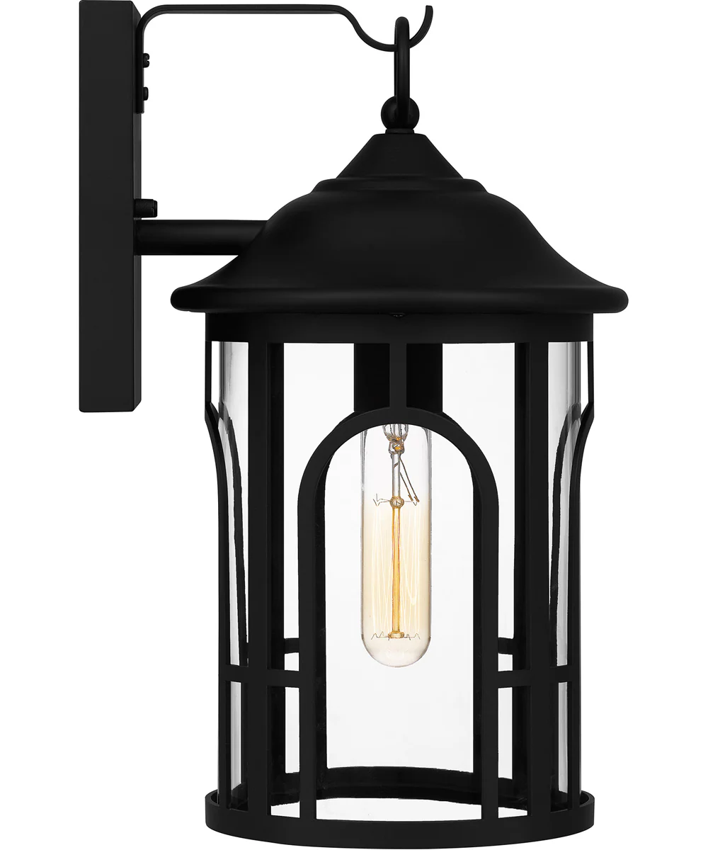 Brampton Medium 1-light Outdoor Wall Light  Coastal Armour Aluminum Matte Black - Image 5