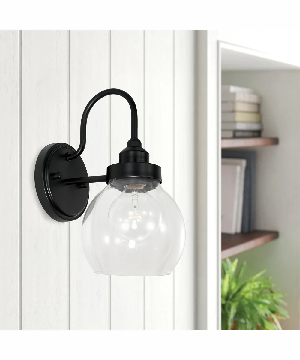 Brecken 1-Light Sconce Matte Black - Image 2