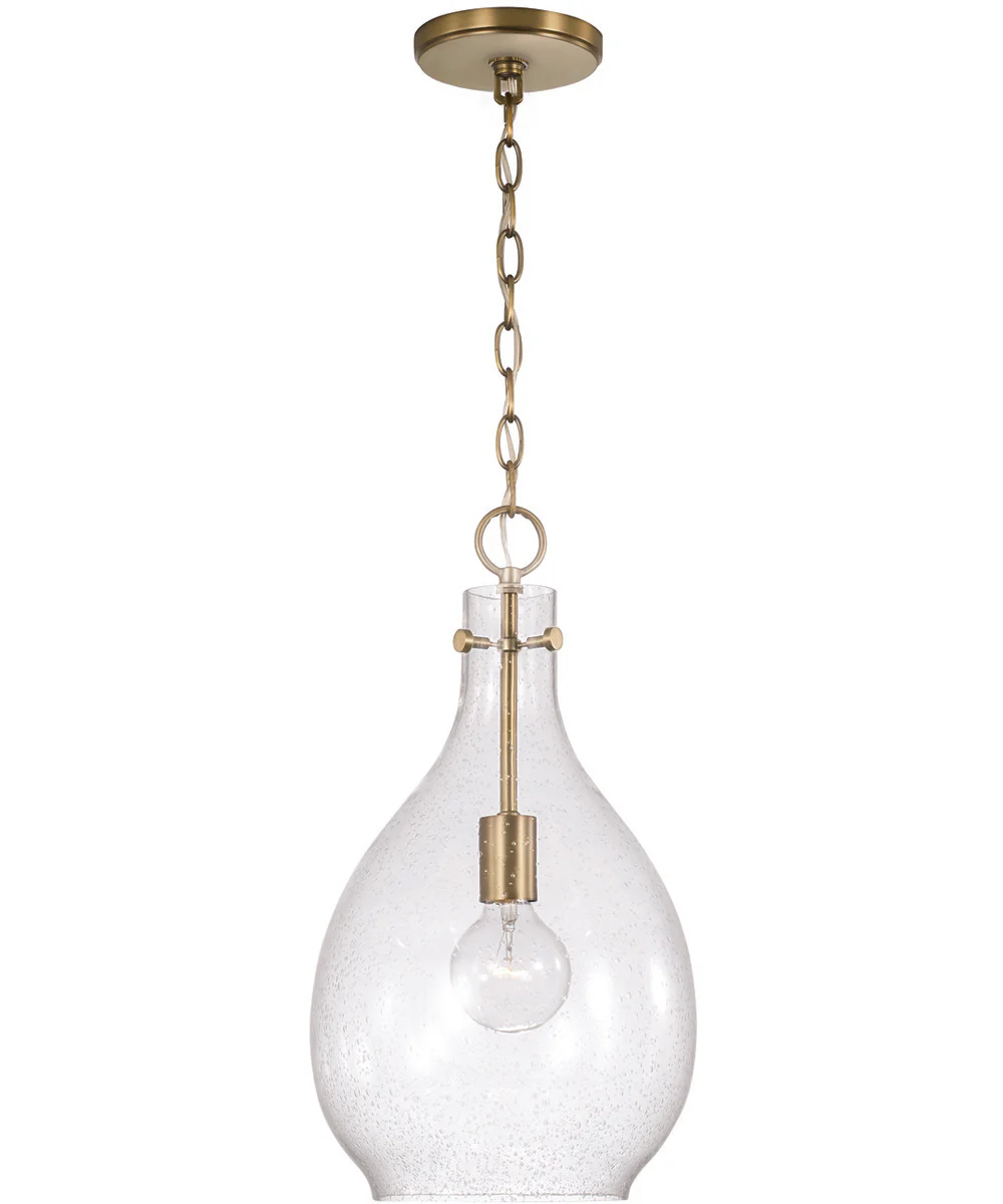 Brentwood 1-Light Pendant Aged Brass