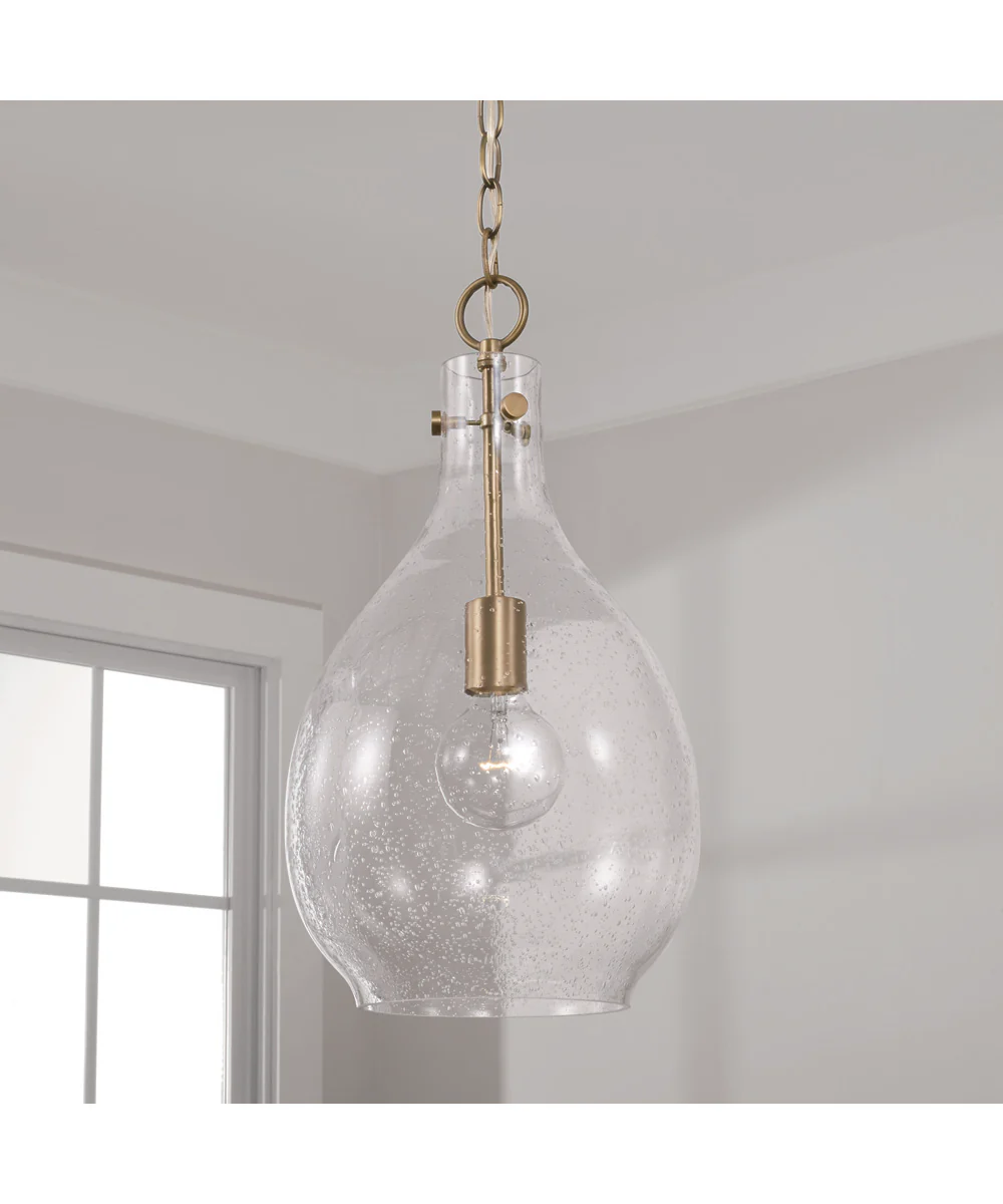 Brentwood 1-Light Pendant Aged Brass - Image 2