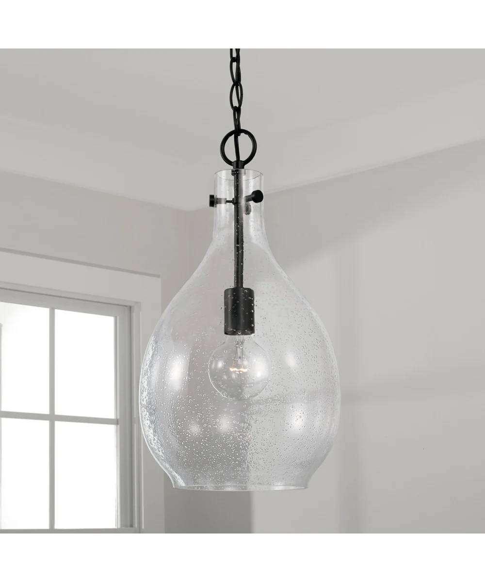 Brentwood 1-Light Pendant Matte Black - Image 2