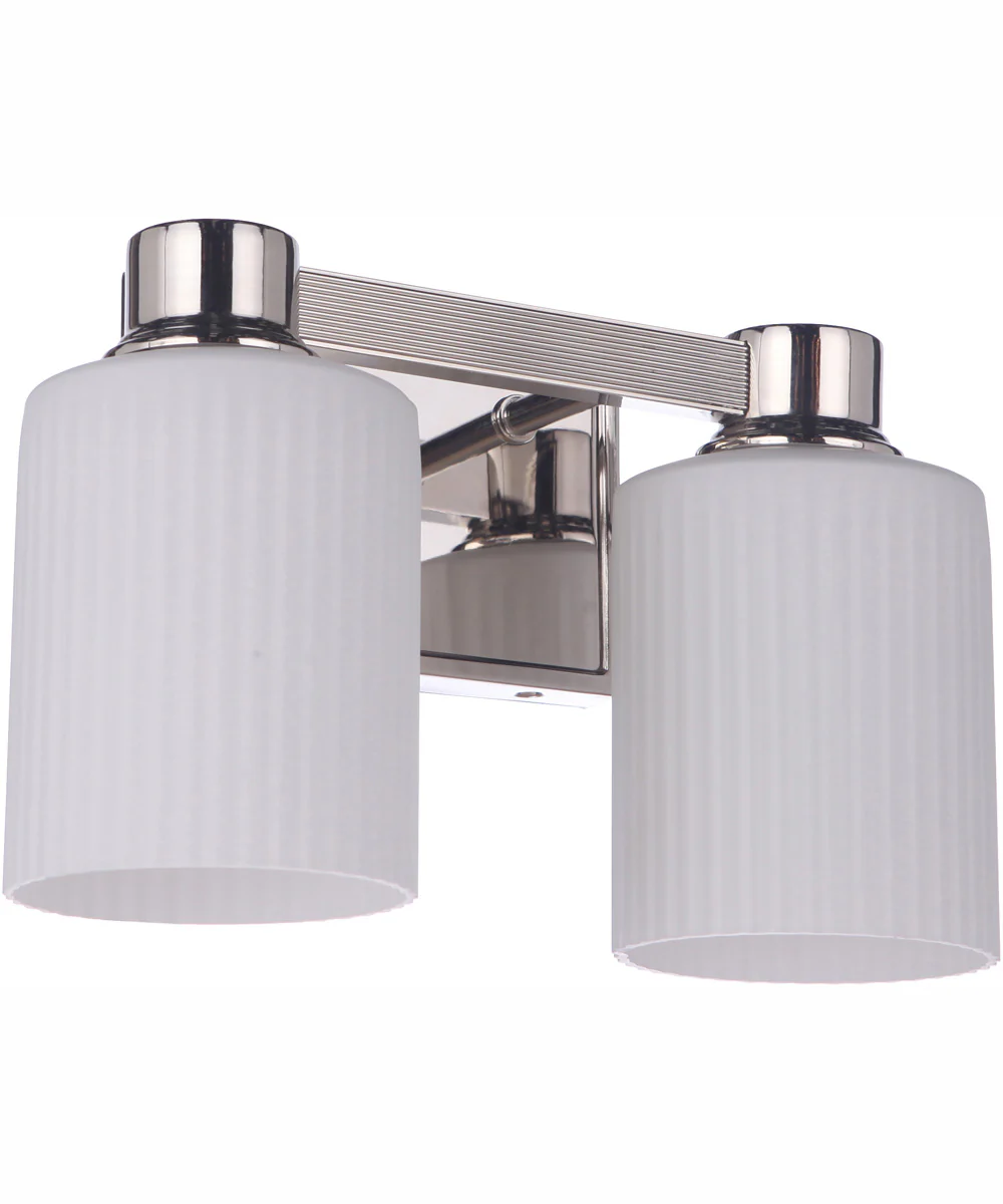 Bretton 2-Light Vanity Polished Nickel