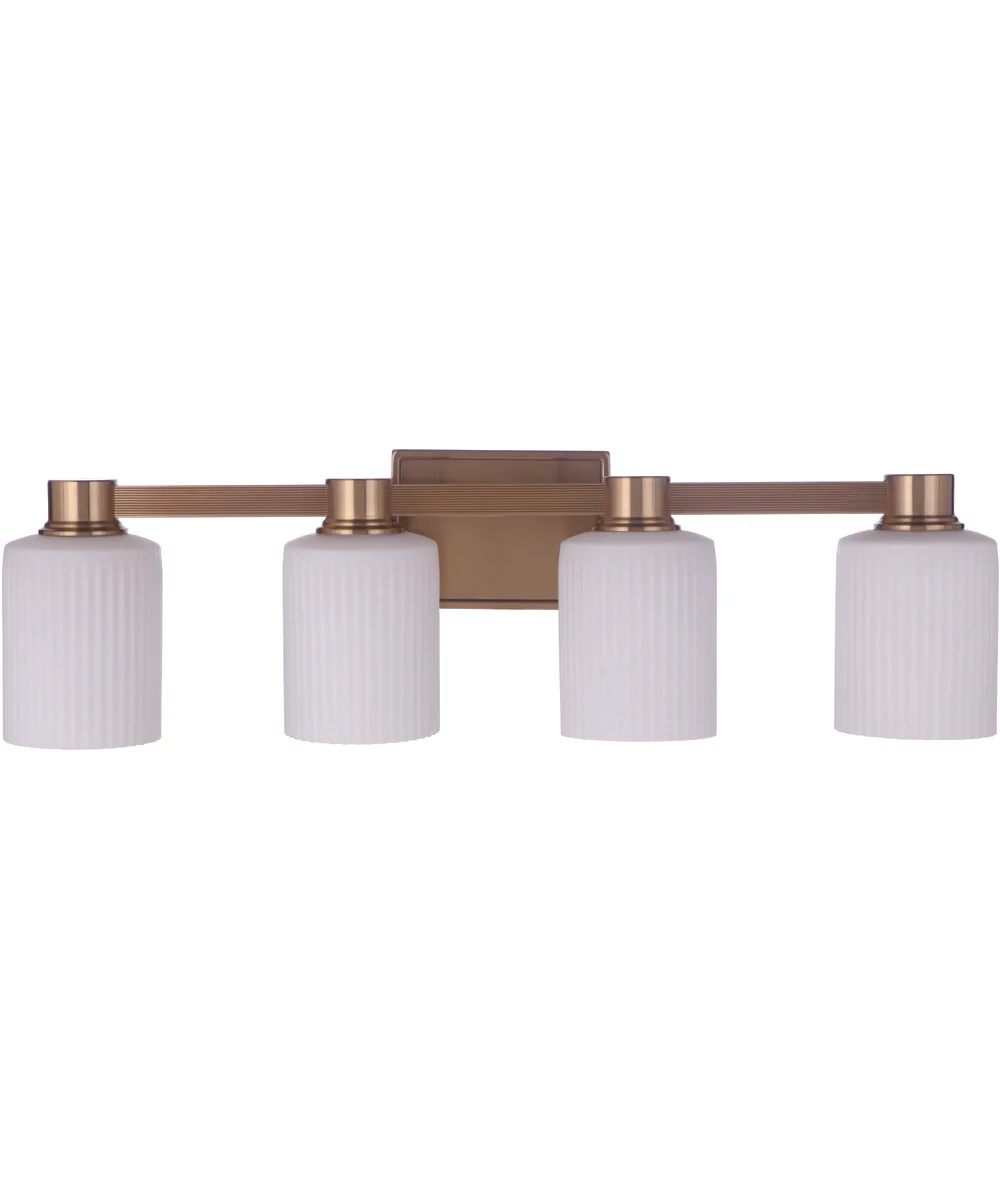Bretton 4-Light Vanity Satin Brass - Image 3