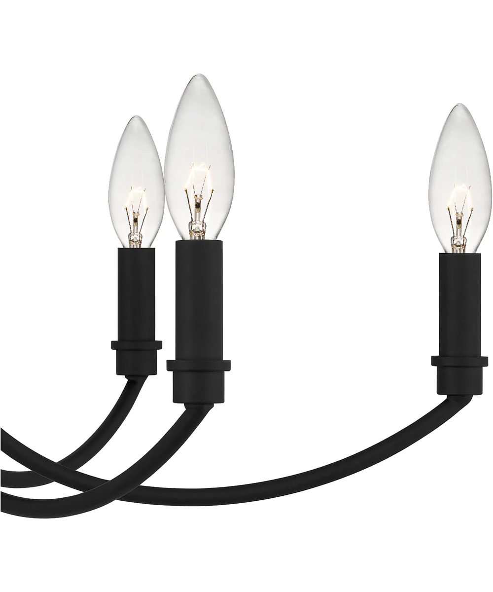 Briar 9-light Chandelier Matte Black - Image 6