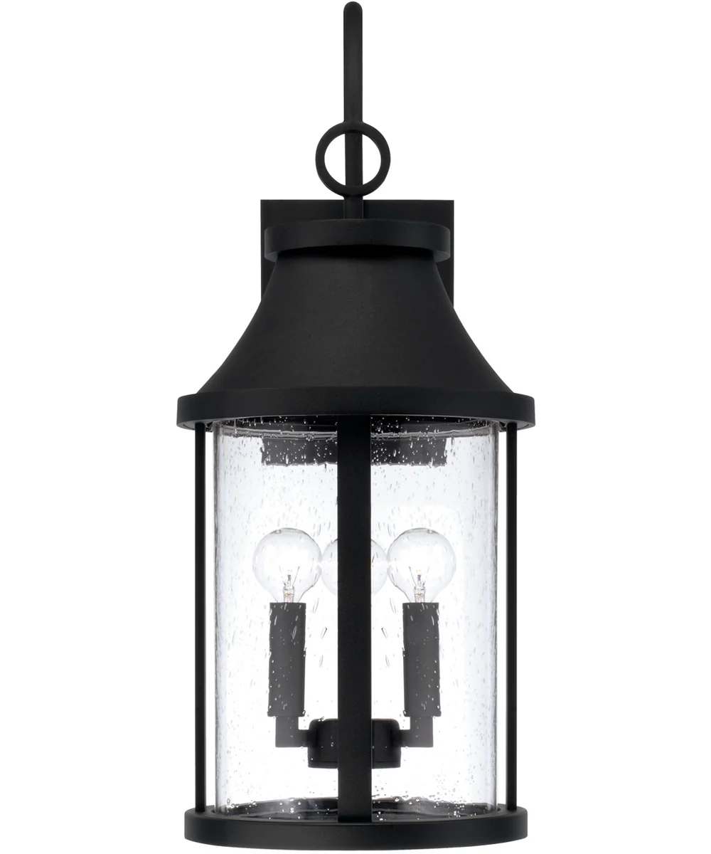 Bridger 3-Light Outdoor Wall-Lantern Black - Image 3