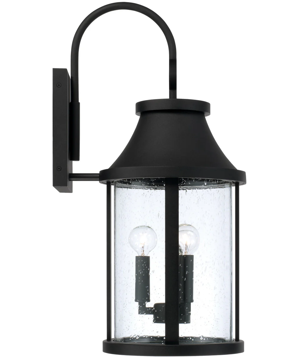 Bridger 3-Light Outdoor Wall-Lantern Black - Image 4
