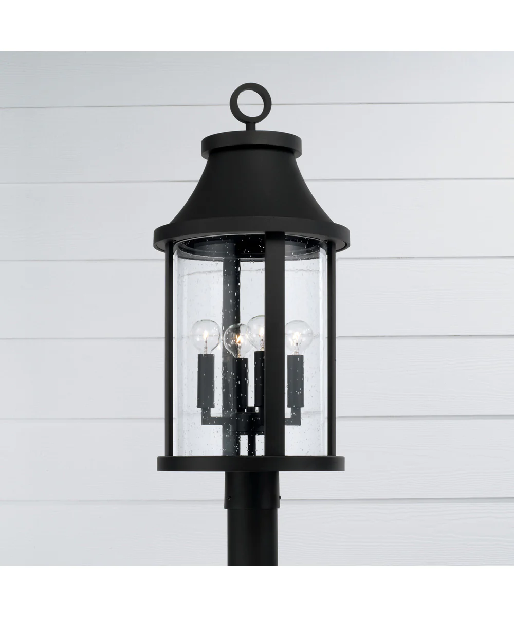 Bridger 4-Light Outdoor Post-Lantern Black - Image 2