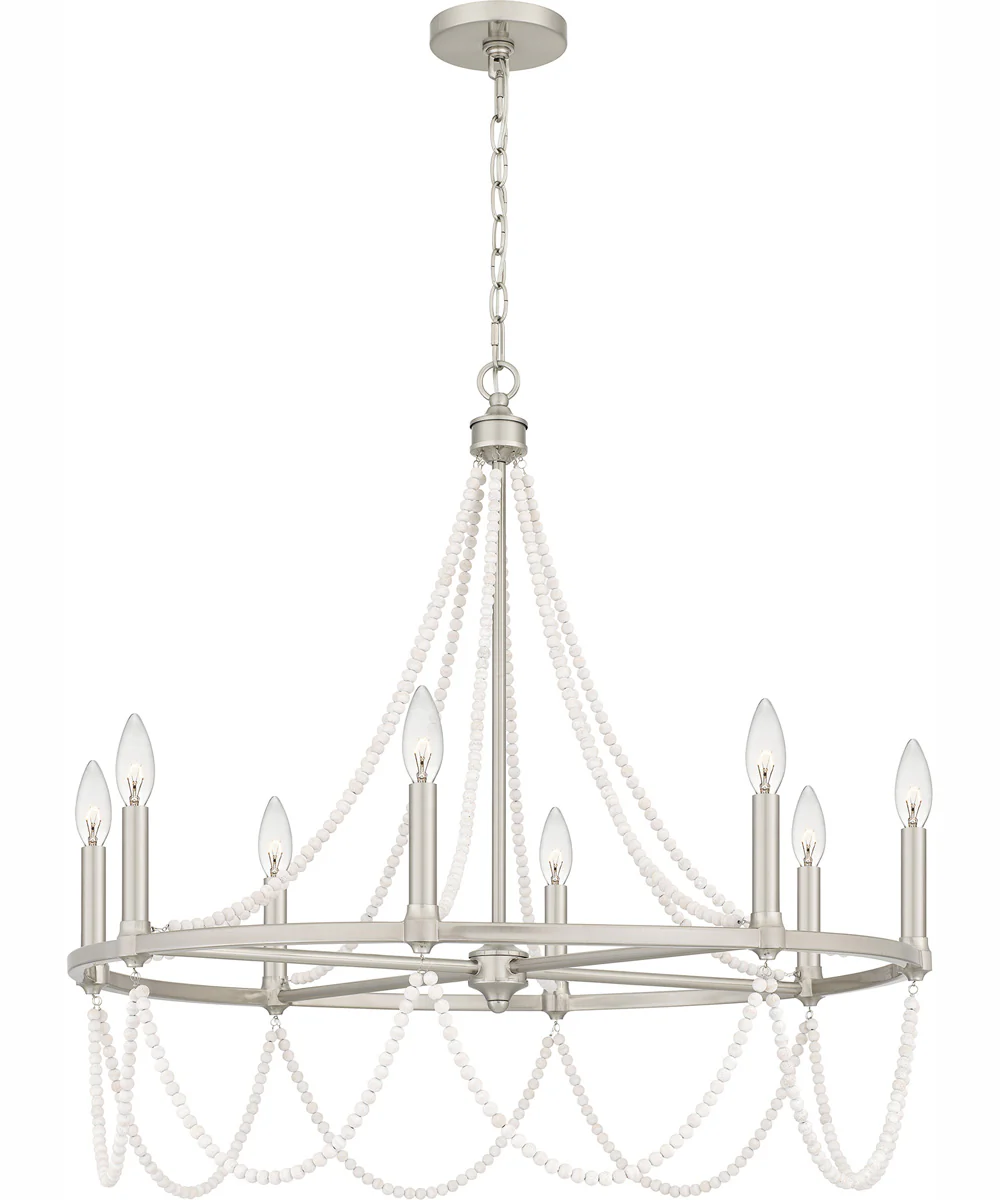 Brigitta 8-light Chandelier Brushed Nickel