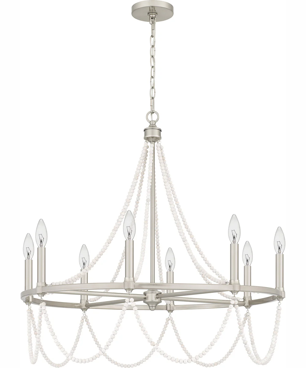 Brigitta 8-light Chandelier Brushed Nickel - Image 3