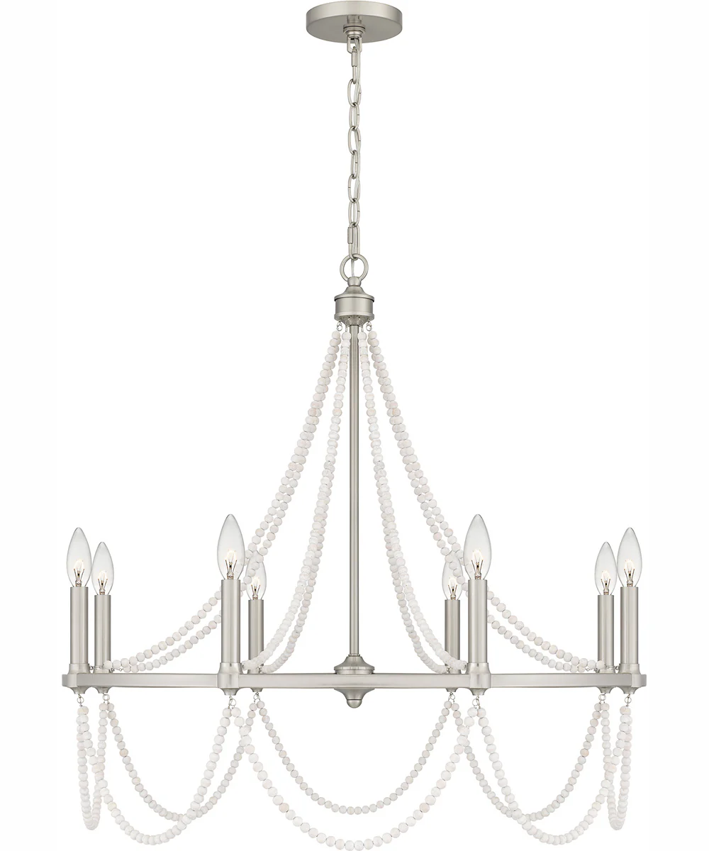 Brigitta 8-light Chandelier Brushed Nickel - Image 4