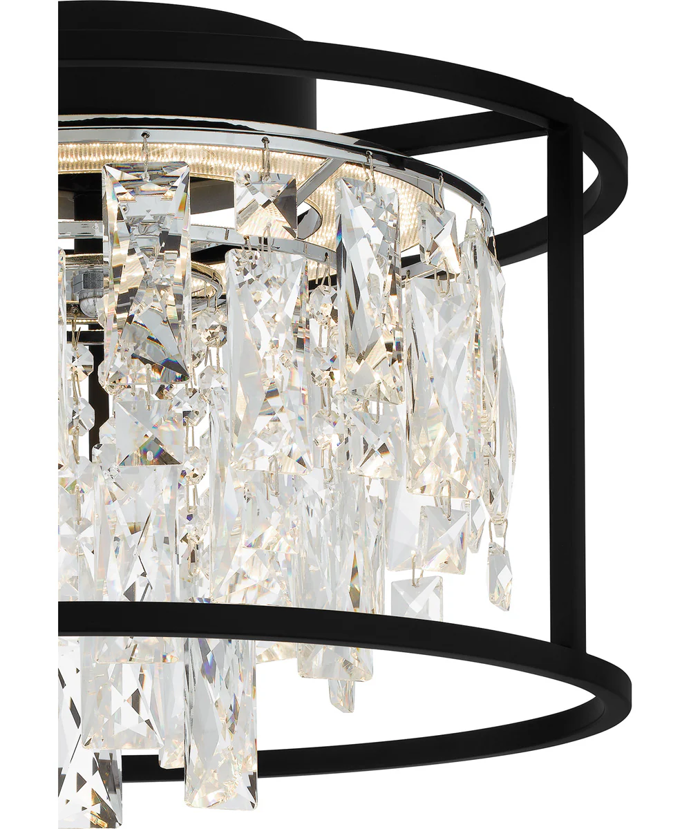 Brillance Medium Flush Mount Matte Black - Image 5