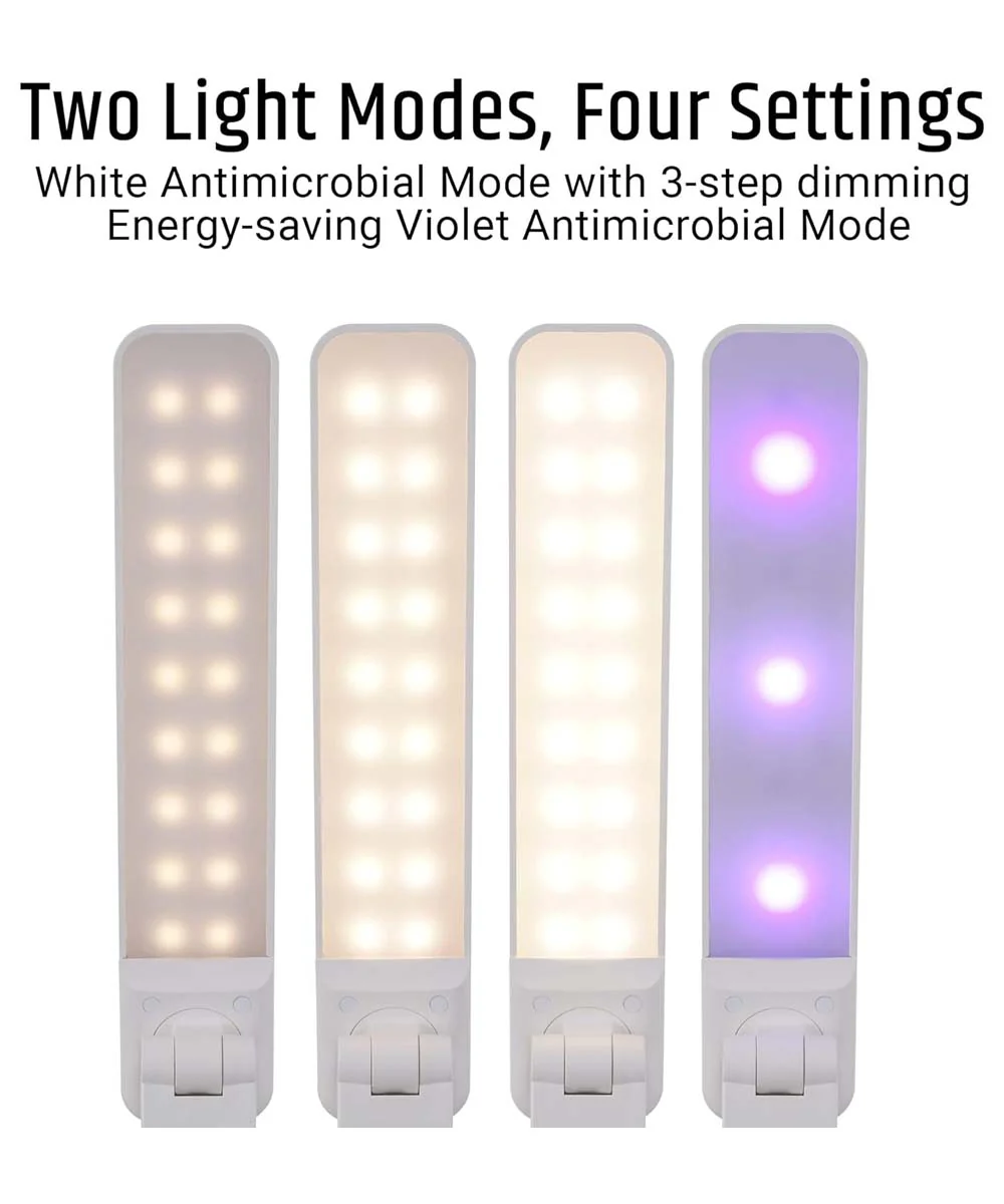 Brilli 15"H LED Desk Lamp (Set of 2) Matte White Finish with Qi Wireless Charging - Image 6