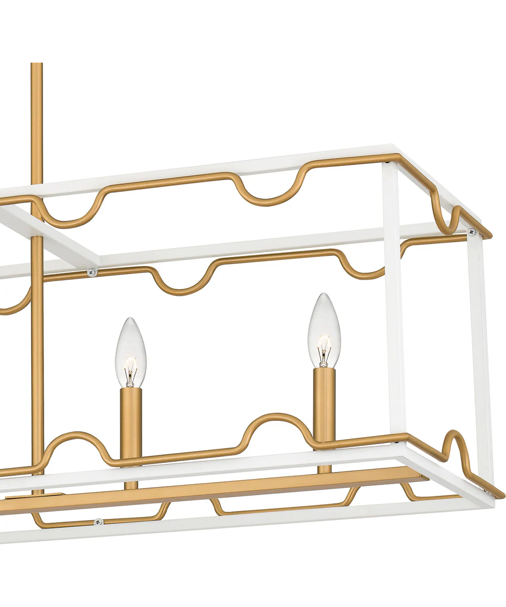Brinkman Medium 5-light Island Light Matte White - Image 6