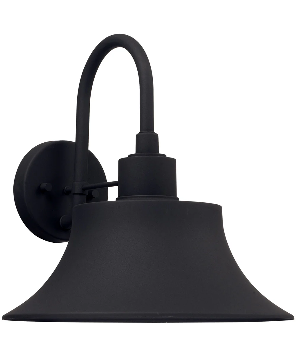 Brock 1-Light Outdoor Wall Mount Rain or Shine - Black