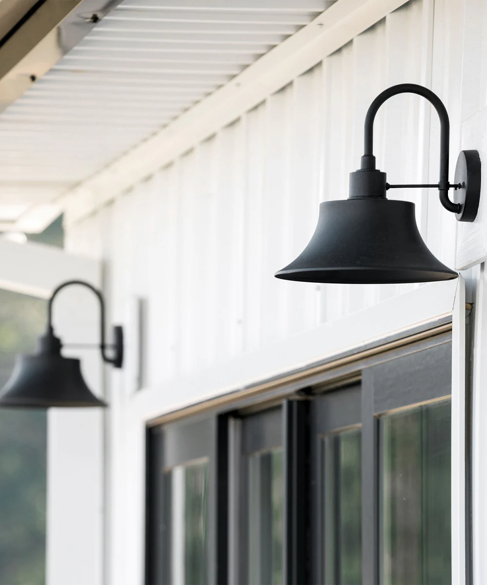 Brock 1-Light Outdoor Wall Mount Rain or Shine - Black - Image 3