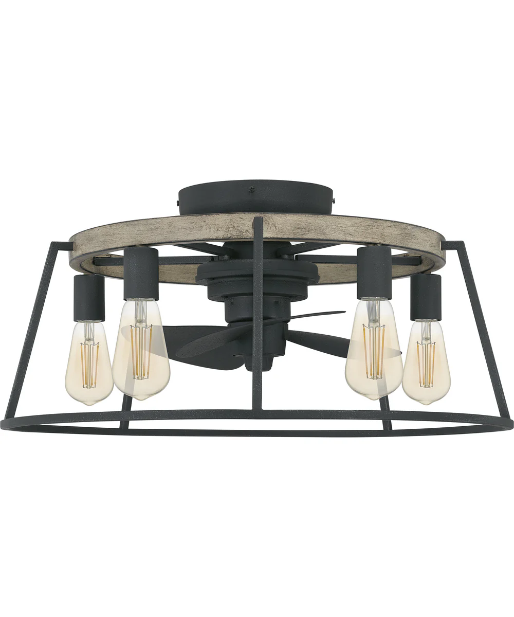Brockton 5-light Fandolier Ceiling Fan Grey Ash - Image 3