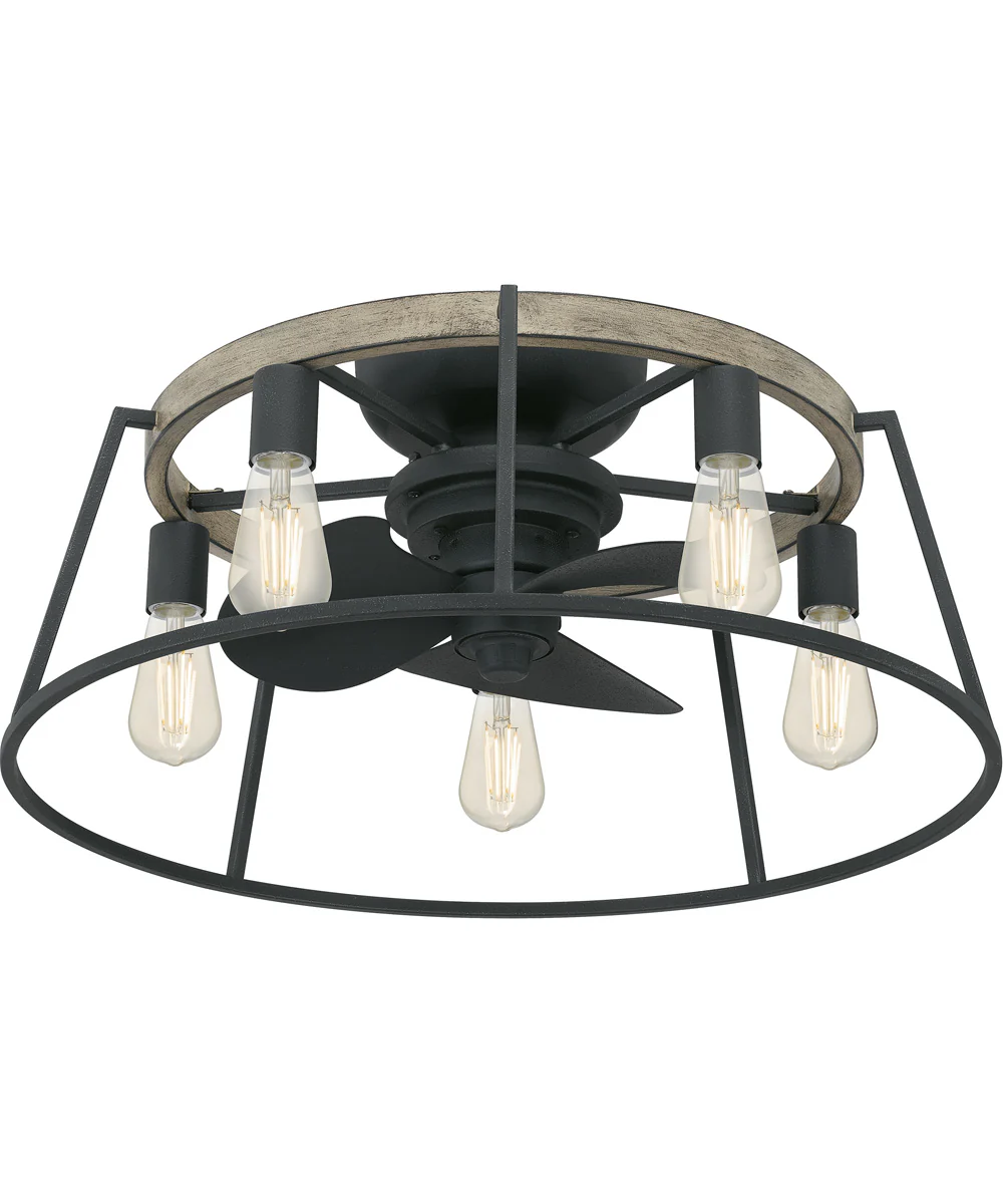 Brockton 5-light Fandolier Ceiling Fan Grey Ash - Image 4