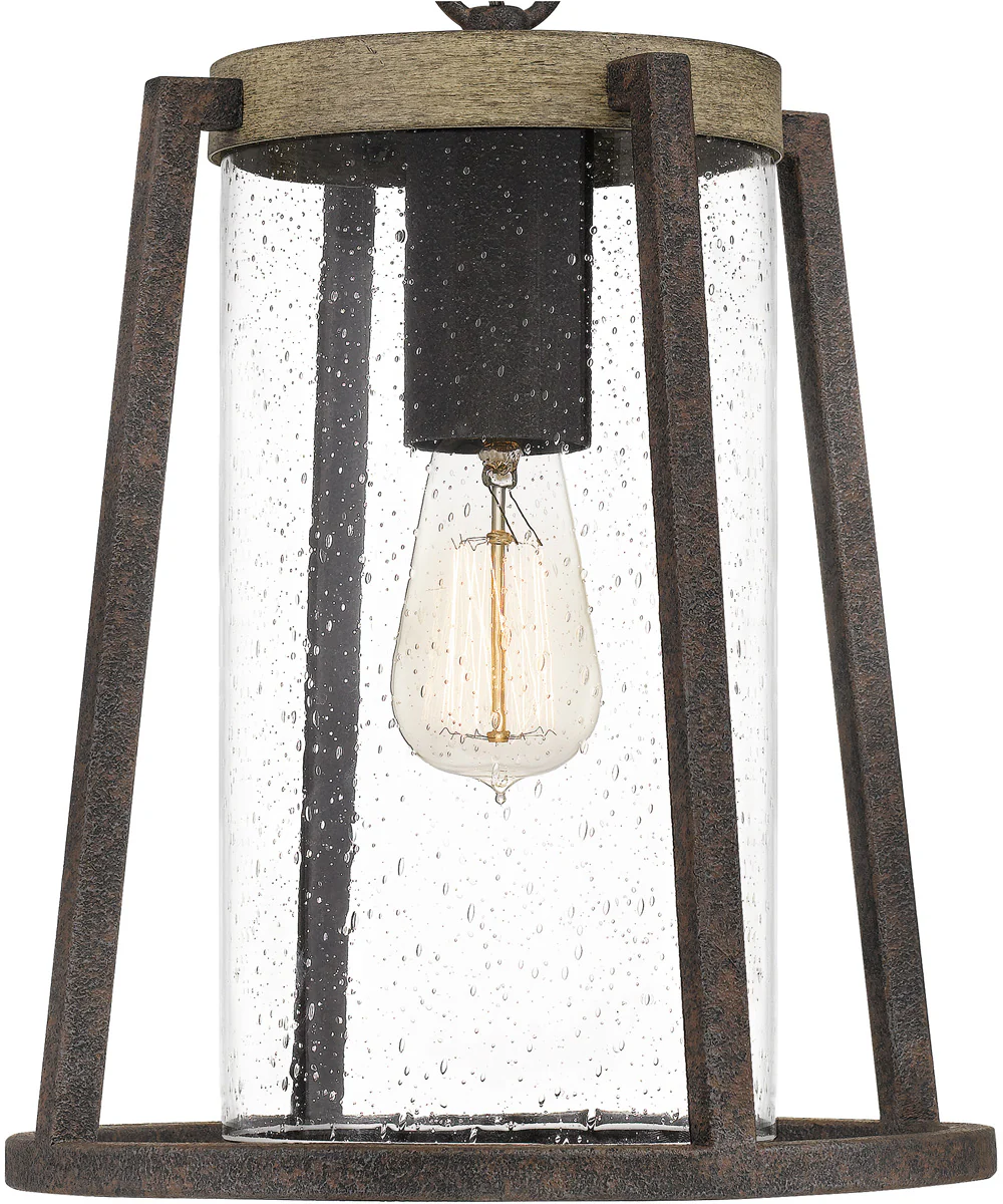 Brockton Large 1-light Outdoor Pendant Light Rustic Black - Image 6