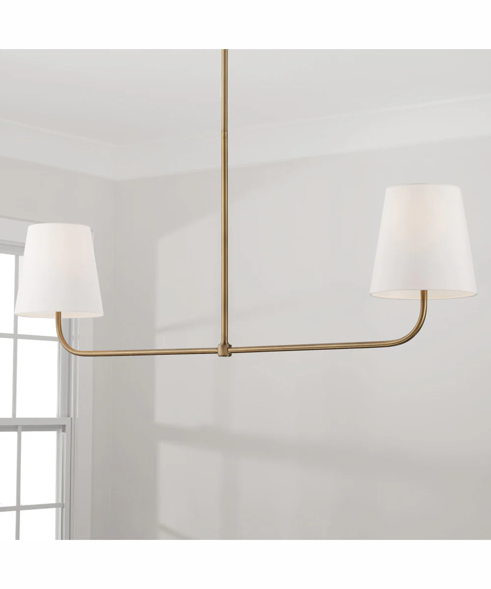 Brody 2-Light Island Aged Brass - Image 2