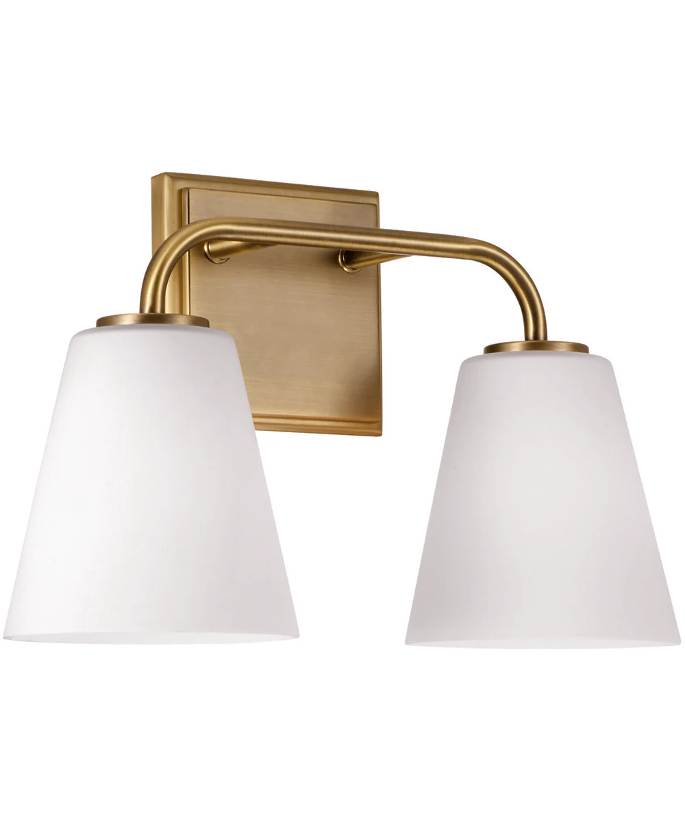 Brody 2-Light Vanity Aged Brass