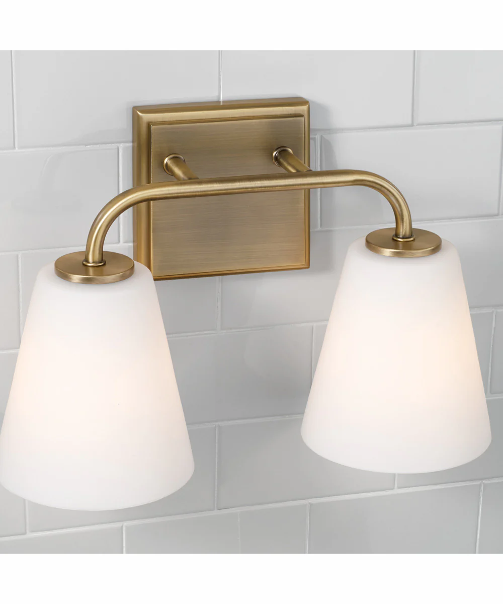 Brody 2-Light Vanity Aged Brass - Image 3