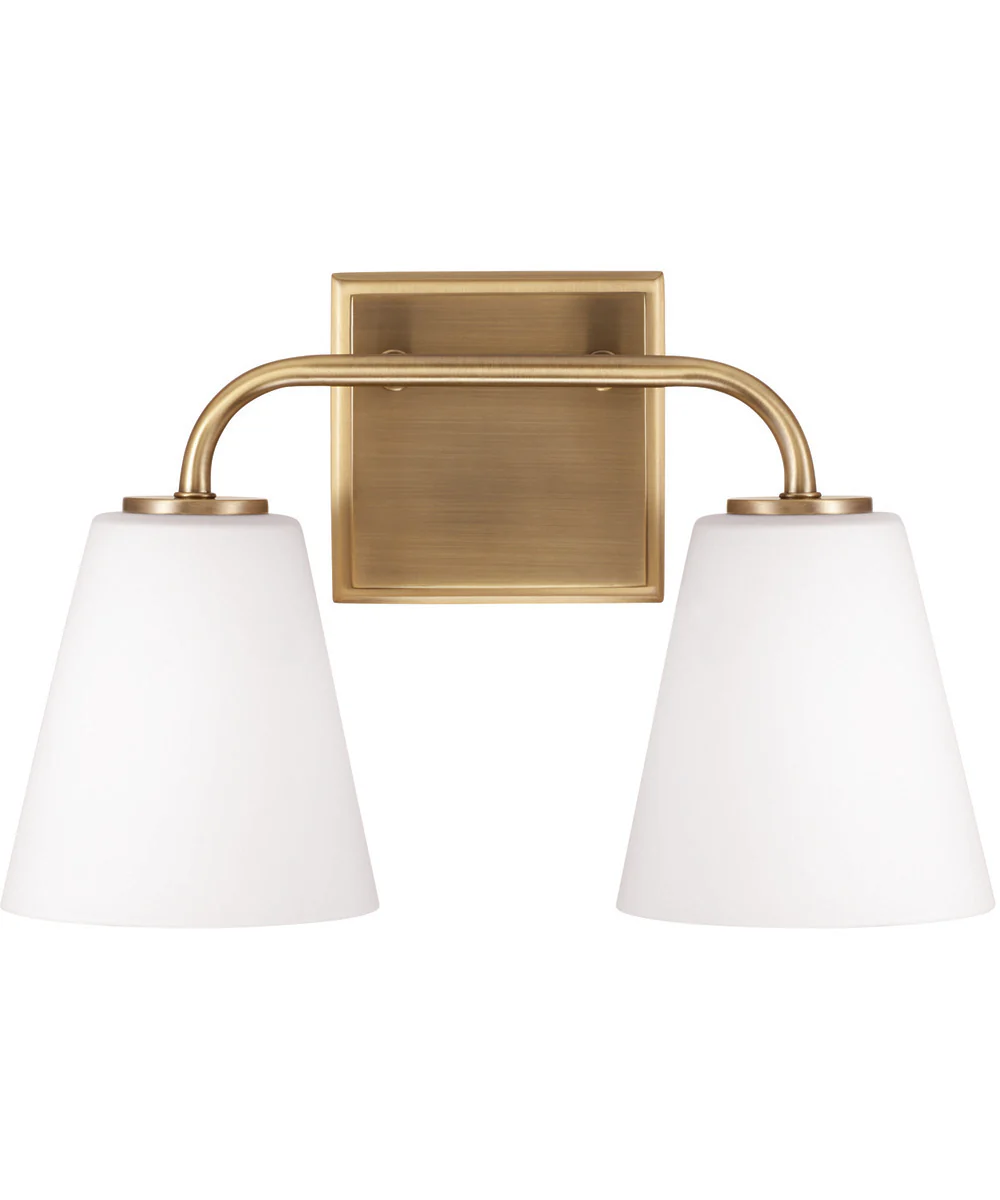 Brody 2-Light Vanity Aged Brass - Image 4