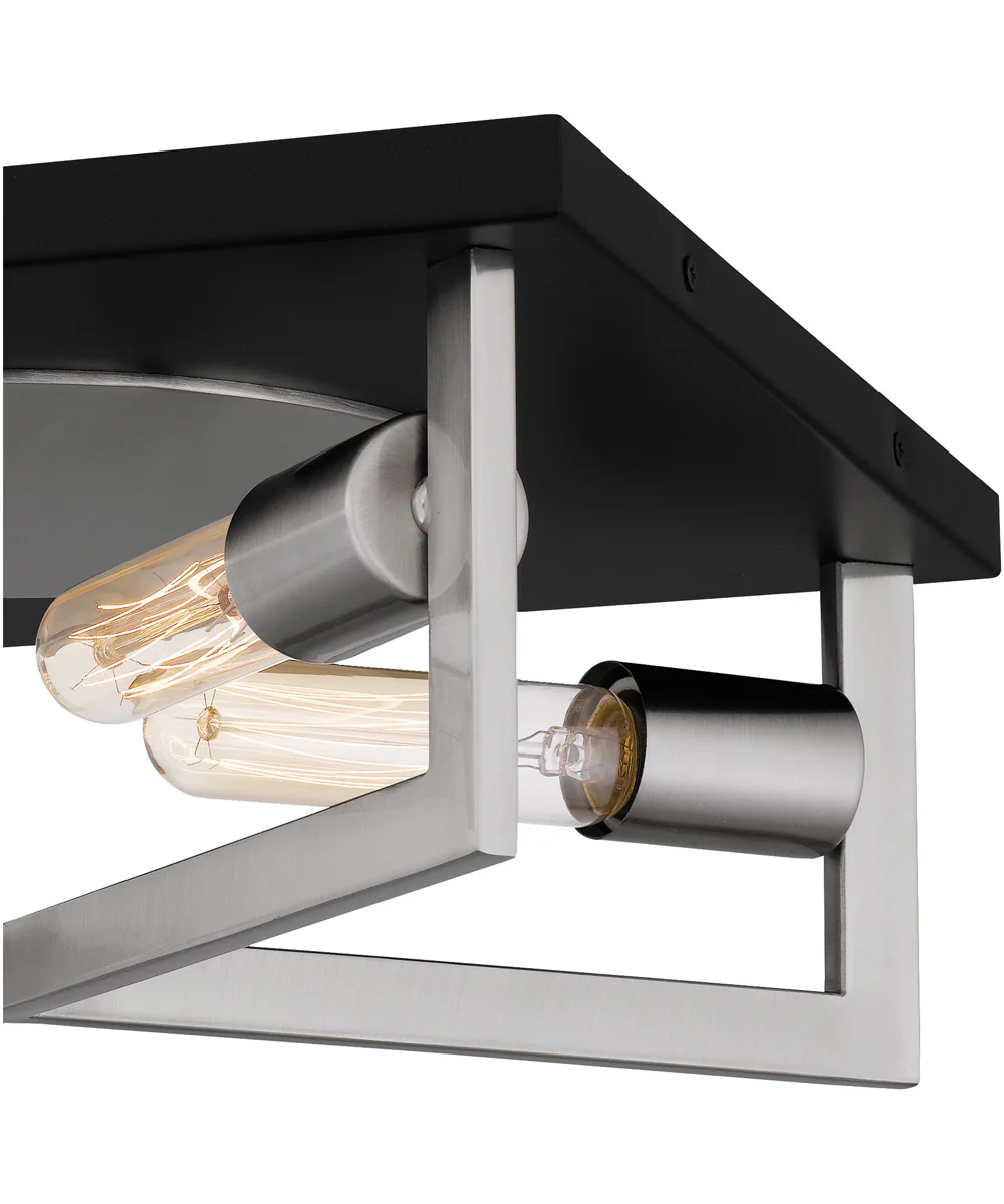 Brunson 4-light Flush Mount Brushed Nickel - Image 5