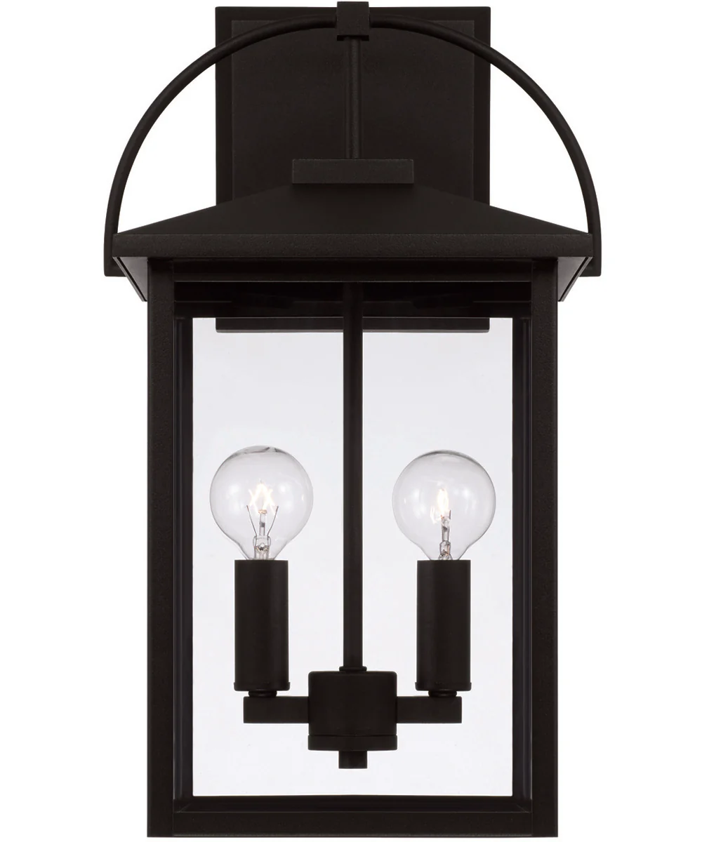 Bryson 2-Light Outdoor Wall-Lantern Rain or Shine - Black - Image 4