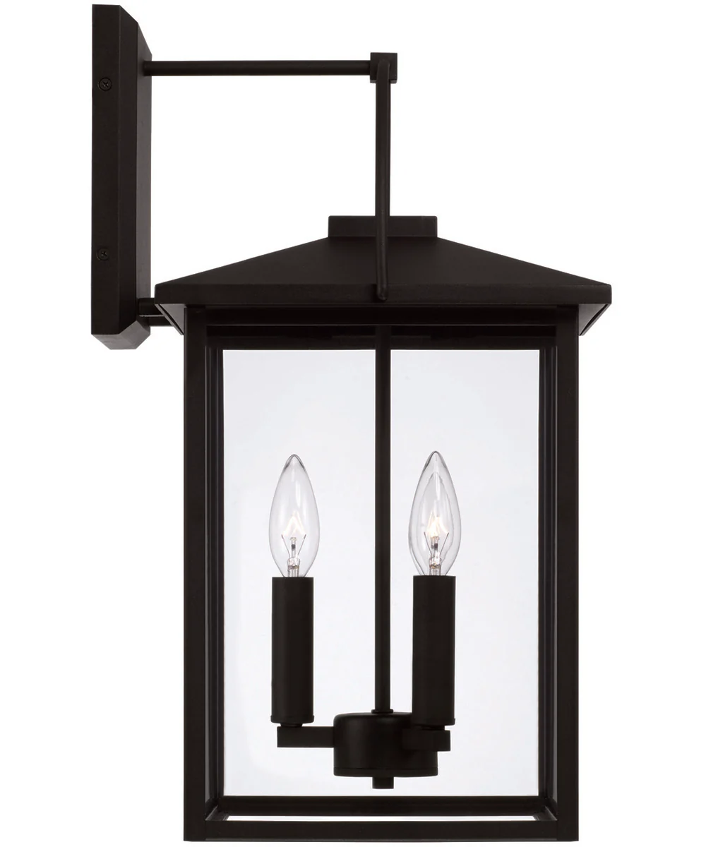 Bryson 3-Light Outdoor Wall-Lantern Rain or Shine - Black - Image 4